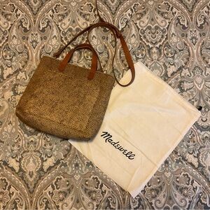 NWT Madewell The Zip Top Transport Crossbody in Spotted Calf Hair Tote